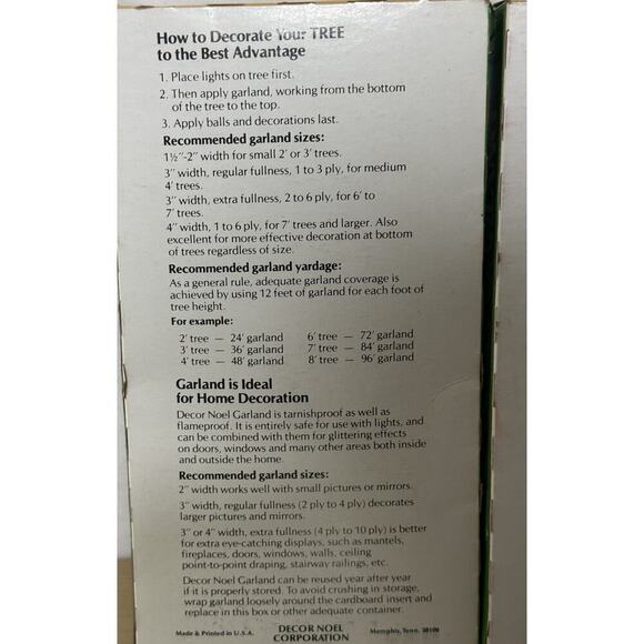 2 boxes vintage gold tinsel garland Christmas Decor Noel 2” wide x 25’ long - Picture 3 of 6